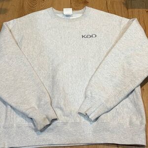 Champion Reverse Weave KAO Sweatshirt Mens Large Gray Long Sleeve Crewneck